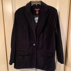 Jessica London size 14, Black velvet pant suit